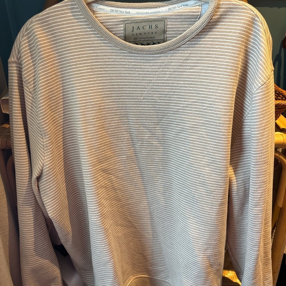 Jachs‎ Men's Crewneck Sweater - Cream Stripes